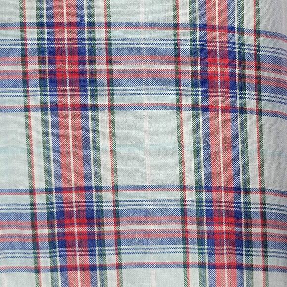 Polo Ralph Lauren Shirt Oxford Men's L Blue Red Plaid SS Button Down Blake - Picture 9 of 10